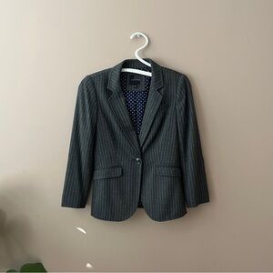 The Limited Gray Pinstripe Blazer